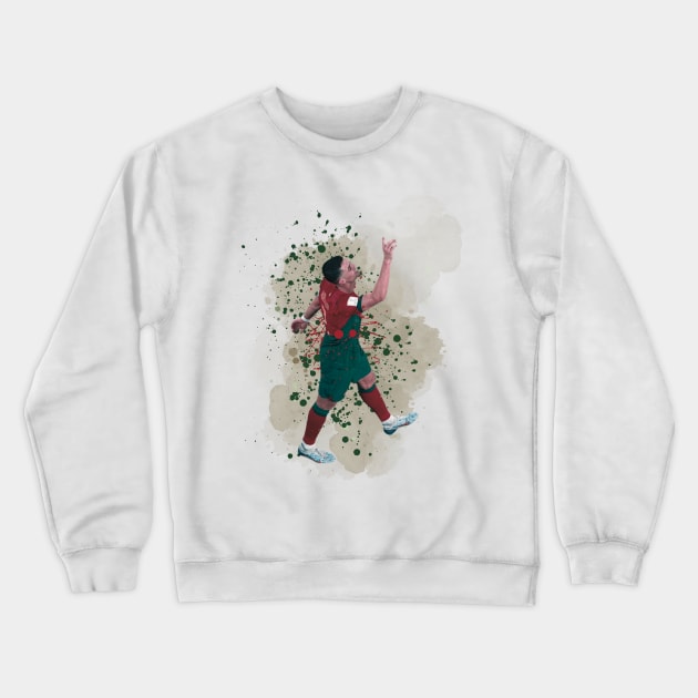 Cristiano Portugal Crewneck Sweatshirt by Lottz_Design 